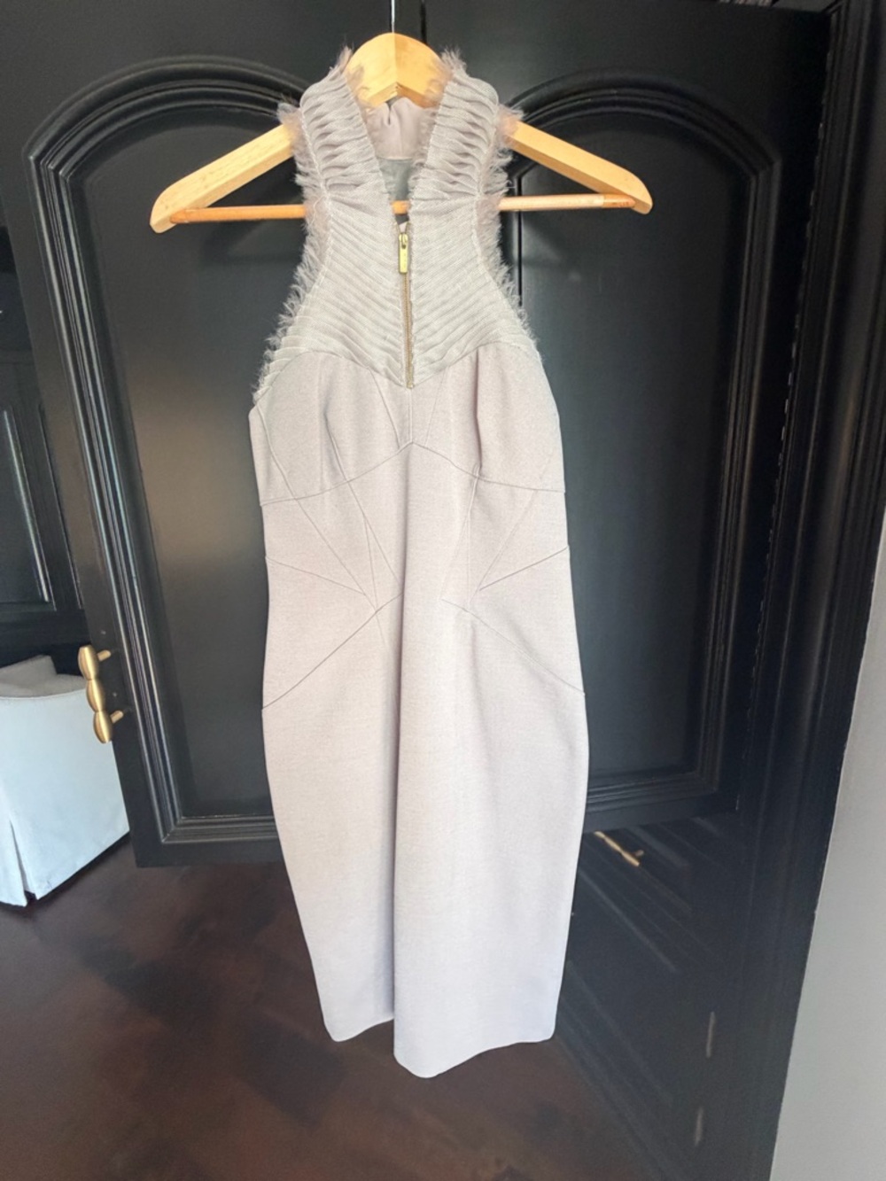 Karen Millen Soft Nude Blush Sleeveless & Fitted Dress
